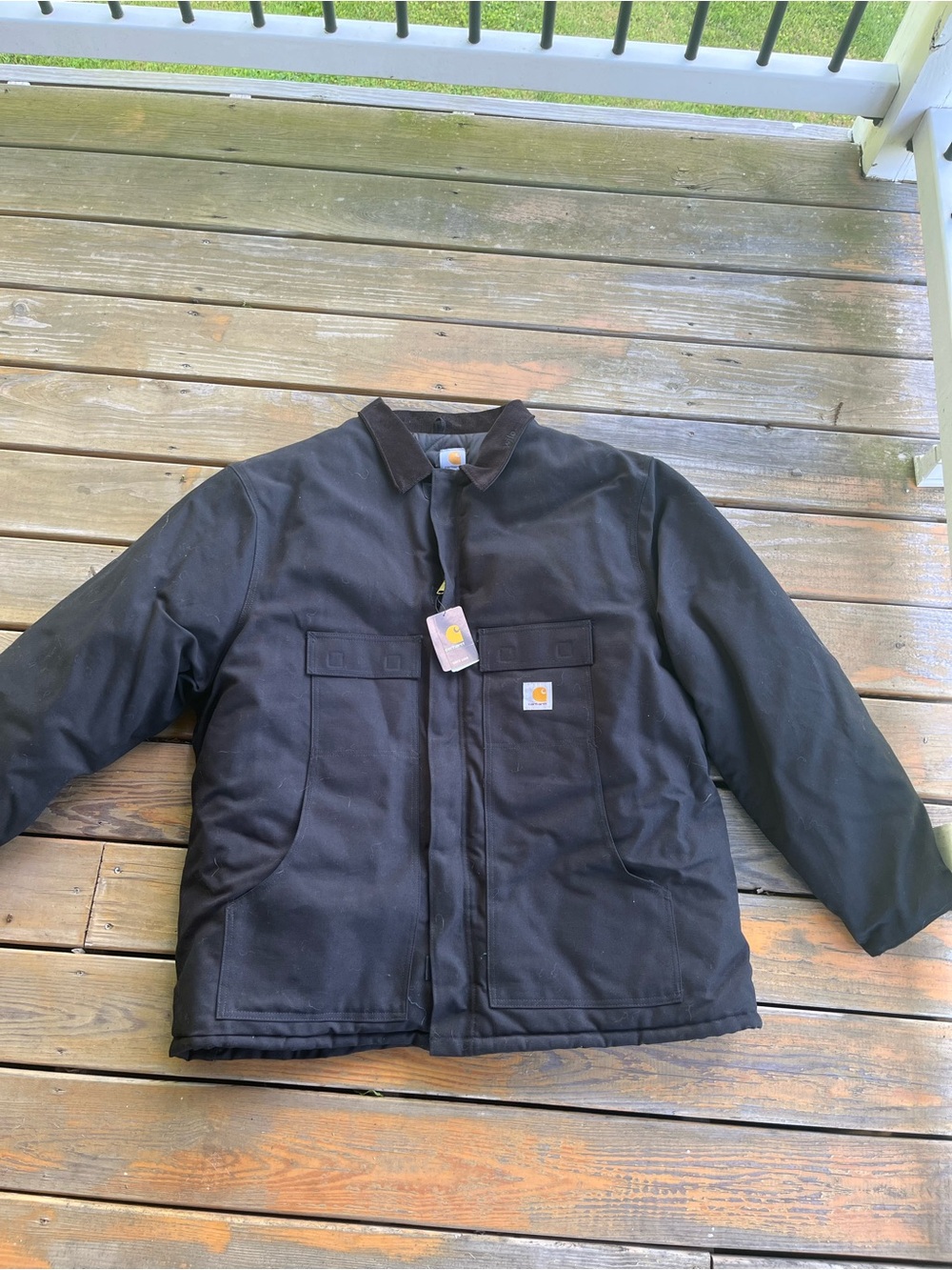 NWT Carhartt MADE IN USA Black Duck Detroit Jacket Size 3XL TALL